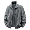 Costura de Borde InteriorRopa de Protección Solar de Verano para Hombre, Chaqueta Transpirable de Secado Rápido con Cuello Alto para Hombres Jóvenes y de Edad Media