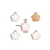 Accesorios de Joyería de Aleación para Hacer Manualidades con Forma de Gota de Aceite Bolsita de Maquillaje para Niñas Accesorios de Tacones Altos Pulsera Pendientes Colgante W507