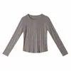 Taylorsbayce Otoño 2026 Nuevo Top para Mujer Estilo Básico Clásico Versátil Casual Ajuste Delgado Ropa Casual