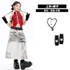 Disfraces de Jazz para Niñas Conjunto de Pantalones de Longitud Media con Degradado Moderno y Elegante para Actuaciones Escénicas Infantiles