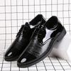 Zapatos de Piel para Hombre Primavera y Otoño Zapatos de Vestir Casual de Negocios Zapatos para Boda de Jóvenes Zapatos para Padrino de Boda Zapatos de Cuero Británicos de Moda para Hombre