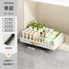 Caja de Almacenamiento Extraíble para Gabinete Extensible Metal Engrosado Sin Perforaciones Estante de Cocina Cajón Inferior para Fregadero Cesta Extraíble