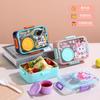 Lonchera sellada multicapa, linda lonchera de acero inoxidable para niños y estudiantes, lonchera de plástico con celosía, lonchera para ensaladas de frutas
