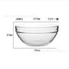 Tigela de vidro transparente Tigela de sopa Tigela de sobremesa Tigela de salada de frutas criativa e armazenável Tigela de cozinha para utensílios de mesa Copo para lavar as mãos do hotel
