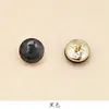 Botones redondos de resina con exquisito patrón de mármol, camisa de gasa estilo coreano, botones para abrigo, chaleco, accesorios para ropa
