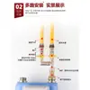 Válvula de Tres Vías de Gas con Interruptor Tubería de Gas Conector de Manguera Flexible de Gas Válvula de Bola Doméstica de 4 Puntos
