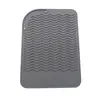 Almohadilla Popular de Silicona para Rizador Alisador de Cabello Almohadilla de Aislamiento Resistente al Calor Plancha Eléctrica para Rizar Almohadilla de Almacenamiento para Planchas de Cabello Grandes