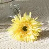 Gérbera Artificial com Bordas Realistas, Margaridas Africanas Artificiais, Buquê de Flores Artificiais, Fotografia de Casamento, Flores para Decoração de Casa