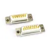 Conector Hembra Db15 Tuerca Remachable Frontal Doble Fila 15 Pines Enchufe de Soldadura Conector de Puerto Paralelo D-Sub15 Db15P Soldadura