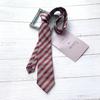 Corbata JK Rayada Color Café Vino para Mujer Corbata Rayada DK Vestido Corbata Estilo Universitario para Hombre Corbata Decorativa para Niña Estilo Japonés