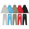 Synaworld Sudadera con Forro Polar Estampado de Espuma Tridimensional para Hombre y Mujer Suéter Holgado Casual Traje de Pantalón Pareja