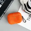 Nova capa texturizada de crater lunar adequada para AirPods Pro 3, capa rígida universal de couro sintético PU para a 4ª geração, estilo executivo