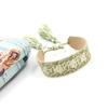 Nuevo brazalete étnico con letras bordadas, tejido con borla, moda simple para parejas, feliz, inspirador, cuerda de mano, joyería