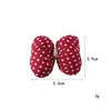 Almohada Pequeña Rellena de Algodón Roja Estilo Coreano con Lazo 3D DIY Accesorio para el Cabello Accesorios para Coleta de Cabello Lazo para Niños Accesorios para Ropa y Sombreros