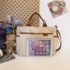 Bolso Transfronterizo Bolsa de Gran Capacidad para Mujer 2024 Otoño Estudiante Universitario Bolso de Hombro para Viajes Bolso de Compras Bolso Tote