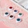 Capa de telefone cor creme material para olhos cabeça manequim boneca BJD cabeça de ensino olho acessórios DIY feitos à mão 12MM
