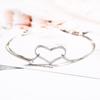Moda para Mujer Pulsera Dulce Amor Estilo Coreano Sencilla de Doble Capa en Forma de Corazón Primera Joya