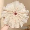 Goma para el pelo de estilo coreano, tamaño extragrande, de intestino de cerdo, estilo casual para niñas, linda cuerda floral para coleta con lazo