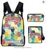 Al por mayor transfronterizo Concierto de Monstruos Mi Mundo de Monstruos Mochila Mochila Bolso de Hombro Estuche para Lápices Mochila