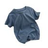 Camiseta de Manga Corta para Niños Ropa Infantil Algodón con Hilo Multicolor Camiseta Básica Tallas Mediana y Grande Casual de Verano para Niños Nueva Camiseta de Cuello Redondo