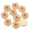 Acessórios de Flor Camélia Tridimensional de Furo Único com Base Plana de Pérola de Imitação ABS para Sapatos, Chapéus, Bolsas, Roupas, Brincos, Presilhas de Cabelo e Projetos DIY