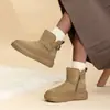 Botas de Nieve para Exteriores con Forro de Felpa y Suelas Engrosadas para Mujer, Adecuadas para Caminar sobre la Nieve, Cómodas y Cálidas, Versátiles y Sencillas, Venta al por Mayor Transfronteriza