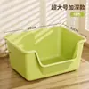 Caja de Arena para Gatos Extra Grande Antisalpicaduras Inodoro para Gatos a Prueba de Olores Caja de Arena para Gatos Enorme Arenero Abierto Compañero de Arena para Gatos