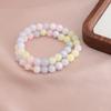 Nueva pulsera china de piedra natural con diseño de Dalí y morganita con doble anillo de cristal, pulsera de dopamina a la moda, ideal para ir al trabajo.
