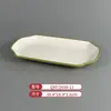 Vajilla Comercial Imitación Porcelana Melamina Tazones y Platos Pequeños, Platos Planos Bicolor, Platos Redondos, Tazones para Sopa, Especialmente Diseñados para Cadenas de Restaurantes de Comida Rápida