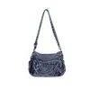 Bolsos de Mezclilla para Mujer Transfronterizo Nuevo Estilo 2026 Moda Commute Bolso Cuadrado Pequeño Bolso Cruzado Pequeño Casual Bolso de Hombro Único Bolso Cruzado