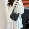Bolso de Mano Cuadrado Pequeño de Diseño de Nicho Estilo Coreano para Mujer, Bolso de Hombro con Estampado de Letras Nuevo Primavera 2026, Bolso Cruzado de Color Sólido