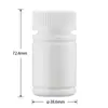 Zhenhua Pe60Ml Botella de Plástico Sólido con Tapa de Rosca Botella para Cápsulas de Cuidado de la Salud Botella para Polvo con Empaque de Bambú a Prueba de Luz
