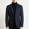 Nuevo abrigo de lana para hombre de otoño e invierno, estilo corto, traje europeo y americano, exportación transfronteriza, talla grande, abrigo con cuello de solapa para hombre