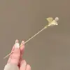 Grampo de Cabelo Novo de Alta Qualidade Niche Folha de Ginkgo Borboleta Acessórios para Cabelo Chinoiserie Diários Joias Antigas Acessórios para Cheongsam