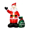 Figura Inflable de Santa Claus Transfronteriza de 1.2 m con Luces LED Decoración Navideña para Jardín Exterior Adorno para Bolsa de Regalo