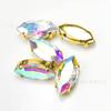 Diamante de Cristal al por Mayor Ojo de Caballo Punta Fondo Pedrería Fondo Dorado Garra Cosido a Mano Diamante DIY Ropa Zapatos Bolso Accesorios de Joyería