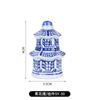 Pingente de Árvore de Natal Jingdezhen Decoração de Porcelana Azul e Branca Pingente Pequeno Vaso de General Vaso Pequeno Retrô Ornaments de Vento Criativos