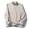 ¡Lujo italiano! Nueva camiseta de manga larga para hombre para otoño e invierno, de capas para exteriores, con cuello alto de media cremallera, sudadera casual
