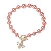 Atacado de Joias Micro-cravação Zircônia Pulseira Abelhinha Pequena Popular Pulseira Transmissão ao Vivo ins Pulseira Corrente Pérola de Água Doce