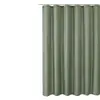 Venta al por mayor transfronteriza de cortinas de ducha de poliéster para baño, impermeables y resistentes al moho, con patrón de gofres liso, suministradas a comercio electrónico de comercio exterior y Amazon