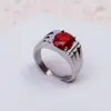 Comércio Exterior Europeu e Americano Anel de Zircônia de Aço Inoxidável 136L Não Desbota Anel Masculino Estilo Casal Anel de Par Banda Ornamento