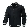 Chaqueta Casual de Moda Europea y Americana para Hombre 2026 Primavera y Otoño Tendencia Deportiva Casual Cuello Alto Cremallera Cárdigan para Hombre