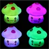 Cogumelo Luminoso Colorido Luz Noturna Expressão LED Presente Criativo Brinquedo Cogumelo Luminoso Atacado para Venda em Barraca