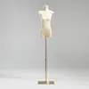 Maniquí de Exhibición para Tienda de Ropa, Base para Maniquí, Maniquí Femenino de Media Figura con Terciopelo, Pecho Plano, Cuerpo Plano, Accesorios, Maniquí para Escaparate, Soporte de Modelo
