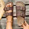 Sandalias de Playa Casuales Cómodas de Fondo Plano Estilo Retro sin Cierre para Mujer Tallas Grandes de Comercio Exterior Verano 2026