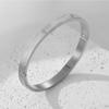 Pulseira nova de aço titânio transfronteiriça criativa simples corrosão meninos e meninas fecho pulseira de casal joias de aço inoxidável
