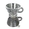 Conjunto de Xícaras de Café de Vidro Estilo Europeu Retrô, Pequeno Conjunto de Luxo para Chá da Tarde, Xícaras para Chá Preto, Xícaras e Pires de Café de Alta Qualidade Exquisite