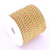 1,2 mm multicolorido linho cor texto jogar esfregar contas de algodão King Kong estrela lua frisado fio trançado tasser fio