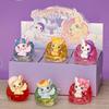 Caixa Cega de Cânhamo de Unicórnio Criativo Boneca Infantil Boneca Decoração de Ornamentos para Casa Sala de Estar Mesa Presentes para Estudantes