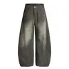 Marca de moda Jiayiku Otoño 2025 Nuevo Vaqueros Lavados Retro Americanos Pantalones de Pierna Recta Elegantes Cleanfit